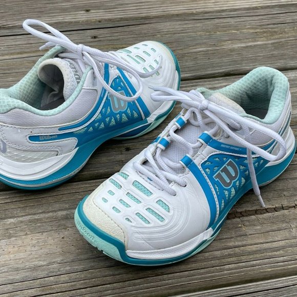 Wilson Shoes - Wilson Women Shoes Sport Athletic Running Sneaker BlueWhite Size 6 37EU